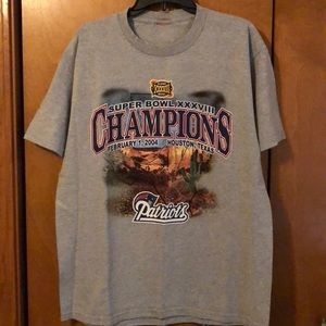 2003 Patriots Schedule T-Shirt